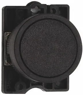 Trykknap KB2 sort Ø22,5 mm plan