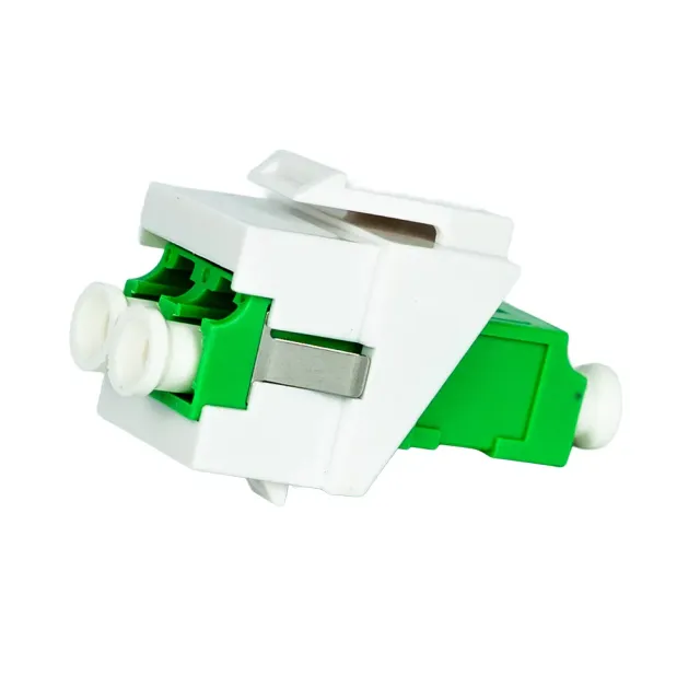 Simply45 LC/APC fiber keystone singlemode hvid