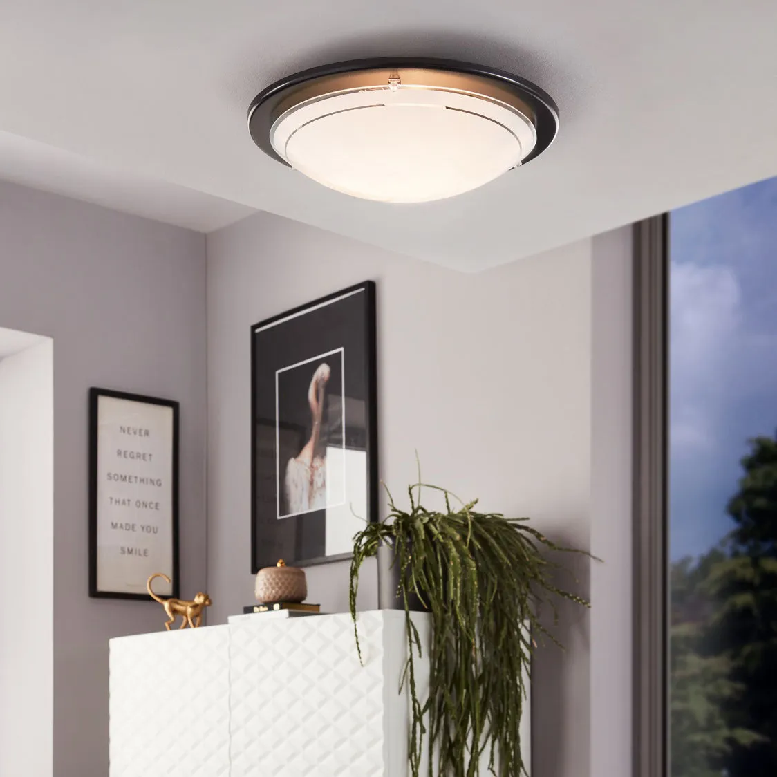 EL-Grossisten Planet 1 loftlampe sort E27 25W
