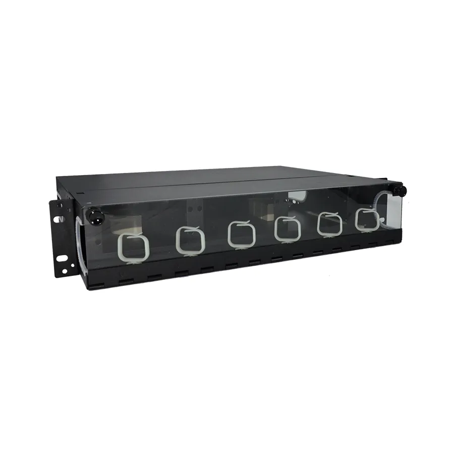 Simply45 F-ENCLGX-2RU6 fiberboks 2RU sort 6 paneler