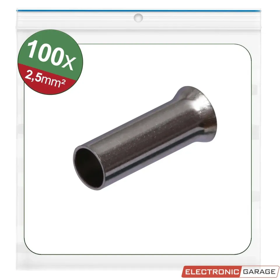 Electronic Garage EG 22C477 terminalrør 2,5mm² 100 stk uisoleret
