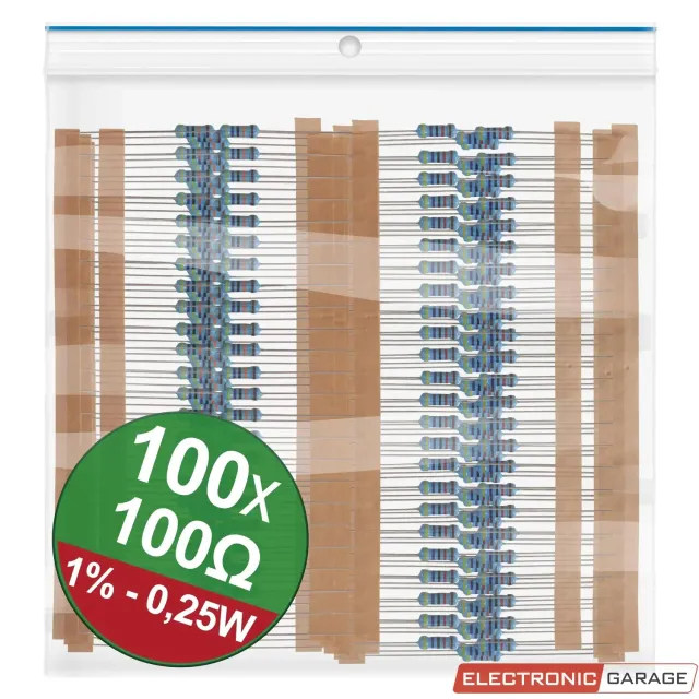 Electronic Garage EG 22P041 modstande 100Ω 0,25W 100 stk 1%