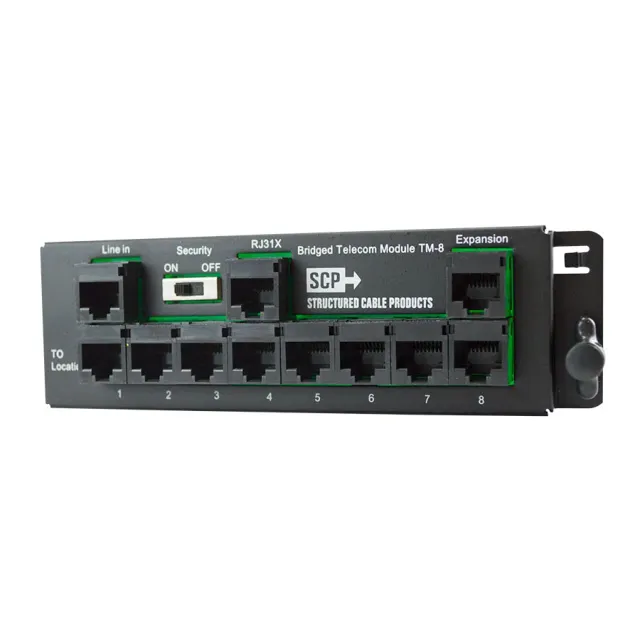 Simply45 TM-8 telemodul hvid RJ45 8-port 4 linjer