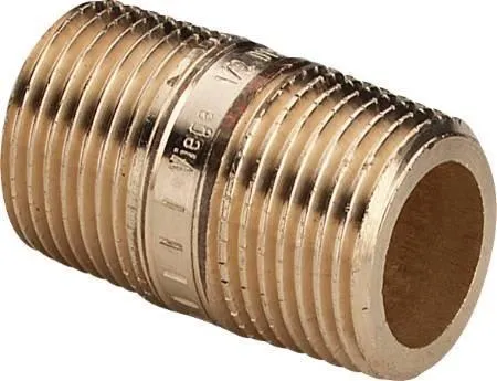 EL-Grossisten Nippelrør 2"x70 mm Rødgods Silicium Bronze