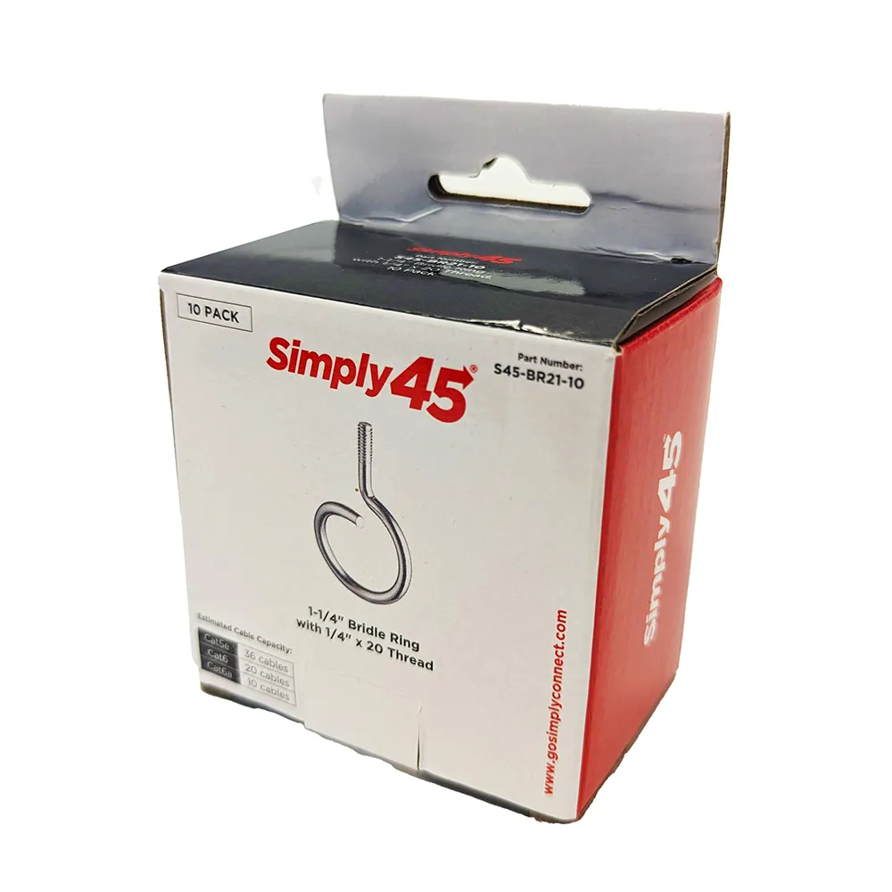 Simply45 Bridle Ring kabelring 1-1/4" 10 stk stål