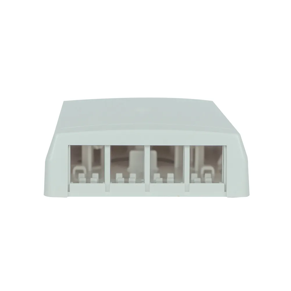 Simply45 4-port vægudtag hvid keystone