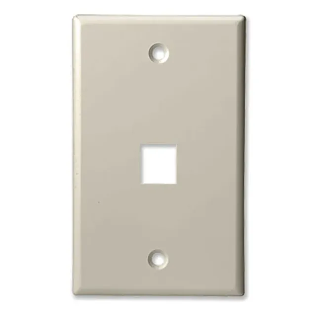 Simply45 201-LA vægplade 1-port lys almond 10-pak