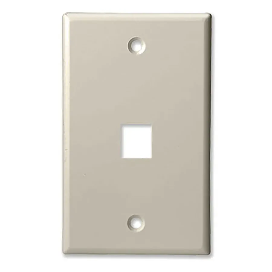 Simply45 201-LA vægplade 1-port lys almond 10-pak