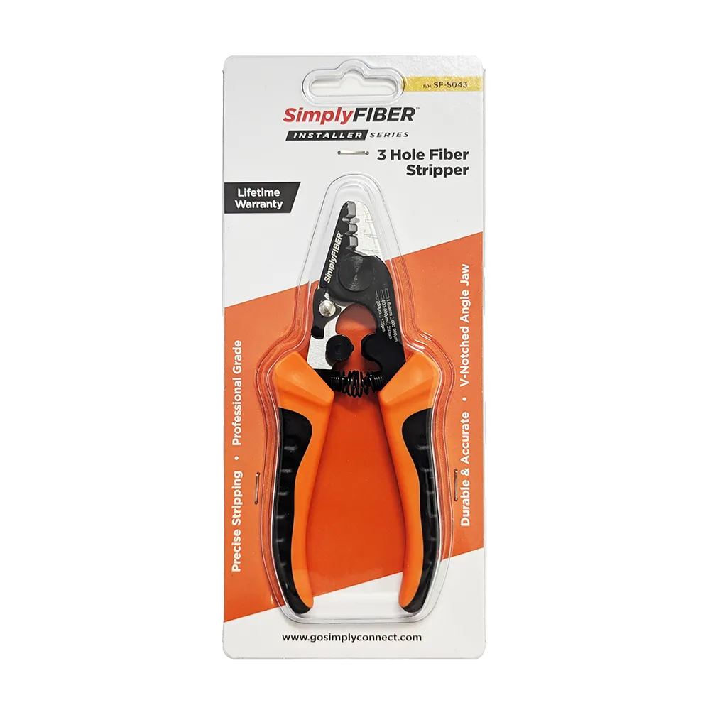 Simply45 Three Hole Fiber Stripper fiberstripper 3-hul 6 tommer