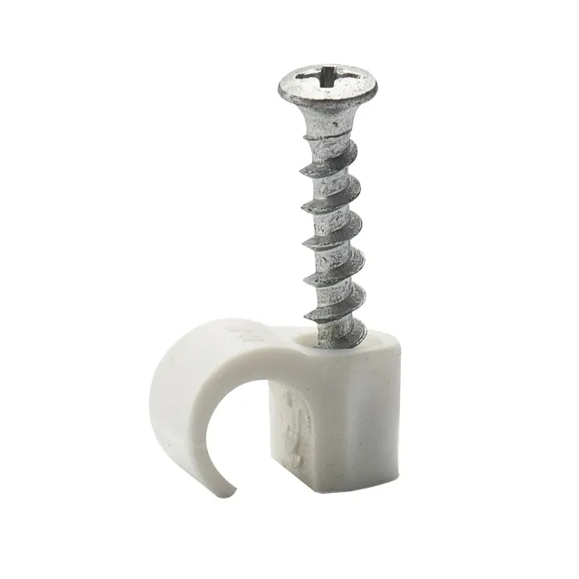 Egant kabelclips med skrue 10-14 mm