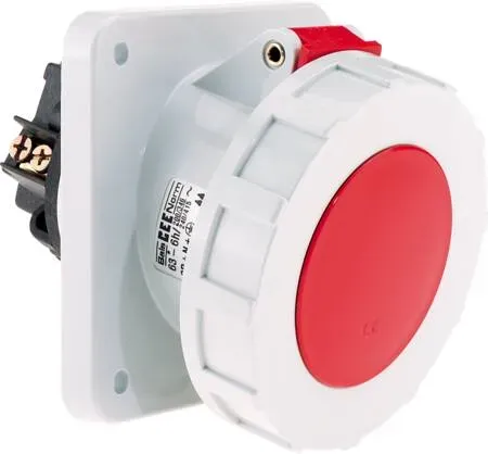 EL-Grossisten H6 400V 63A CEE stikdåse 5-polet IP67
