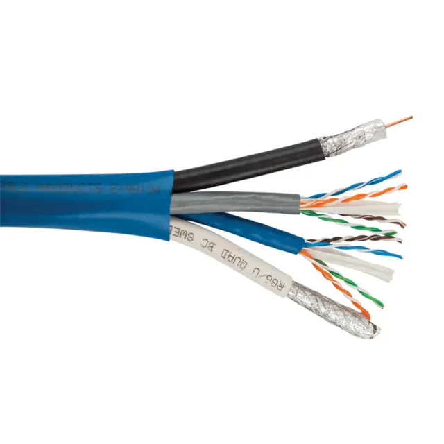 Simply45 HNC-8 installationskabel 2x CAT6+2x RG6 152m