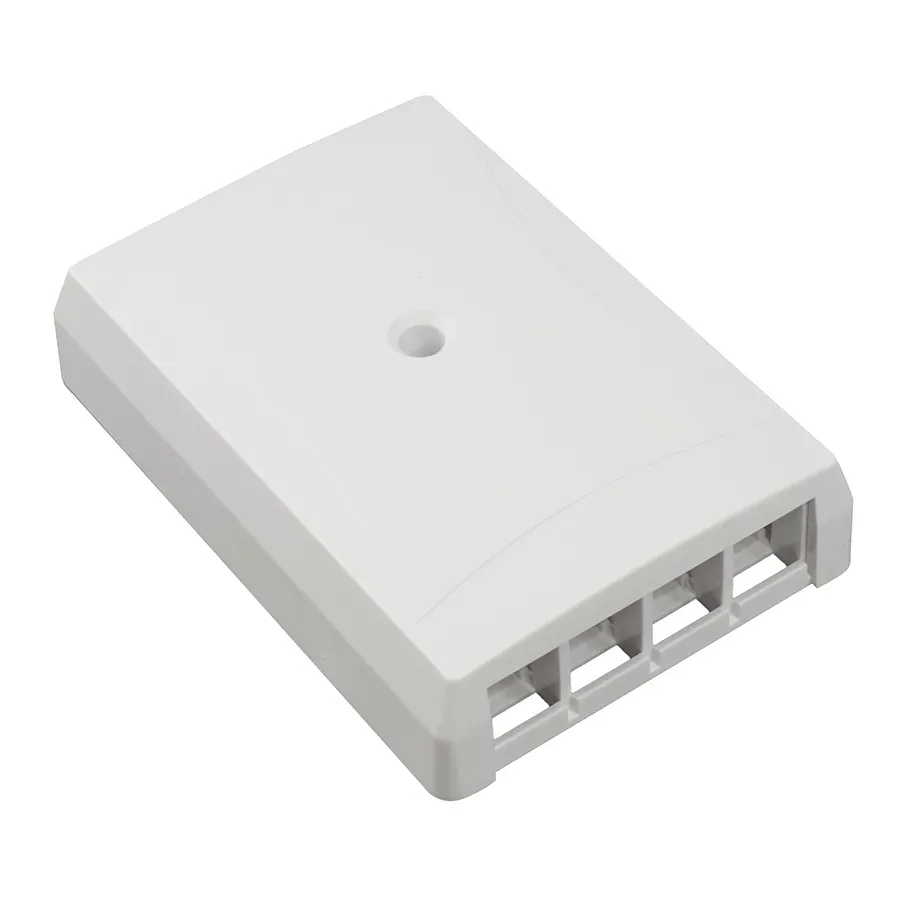 Simply45 F-KSO4 keystone vægudtag hvid 4 port enkelt