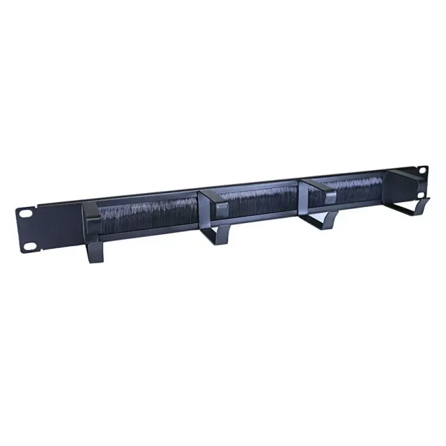 Simply45 501-4RB kabelmanager 19" 1U sort med børste