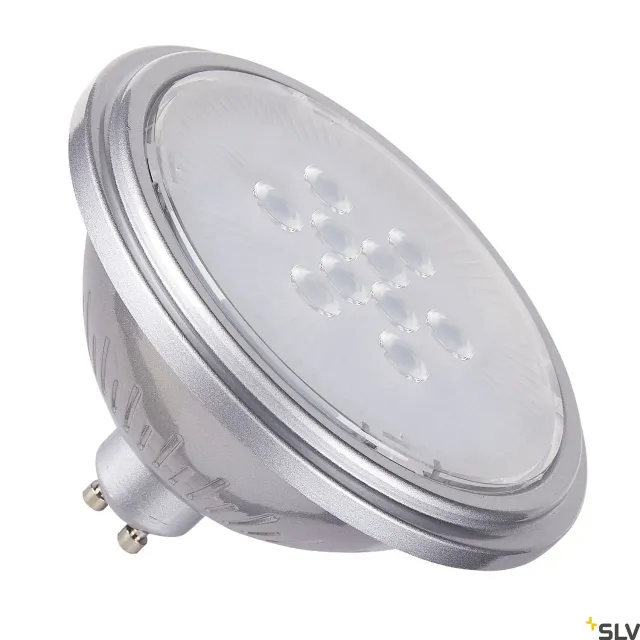 SLV QPAR111 GU10 LED-pære 7W sølv dæmpbar