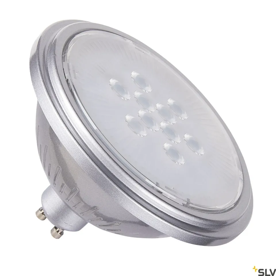 SLV QPAR111 GU10 LED-pære 7W sølv dæmpbar