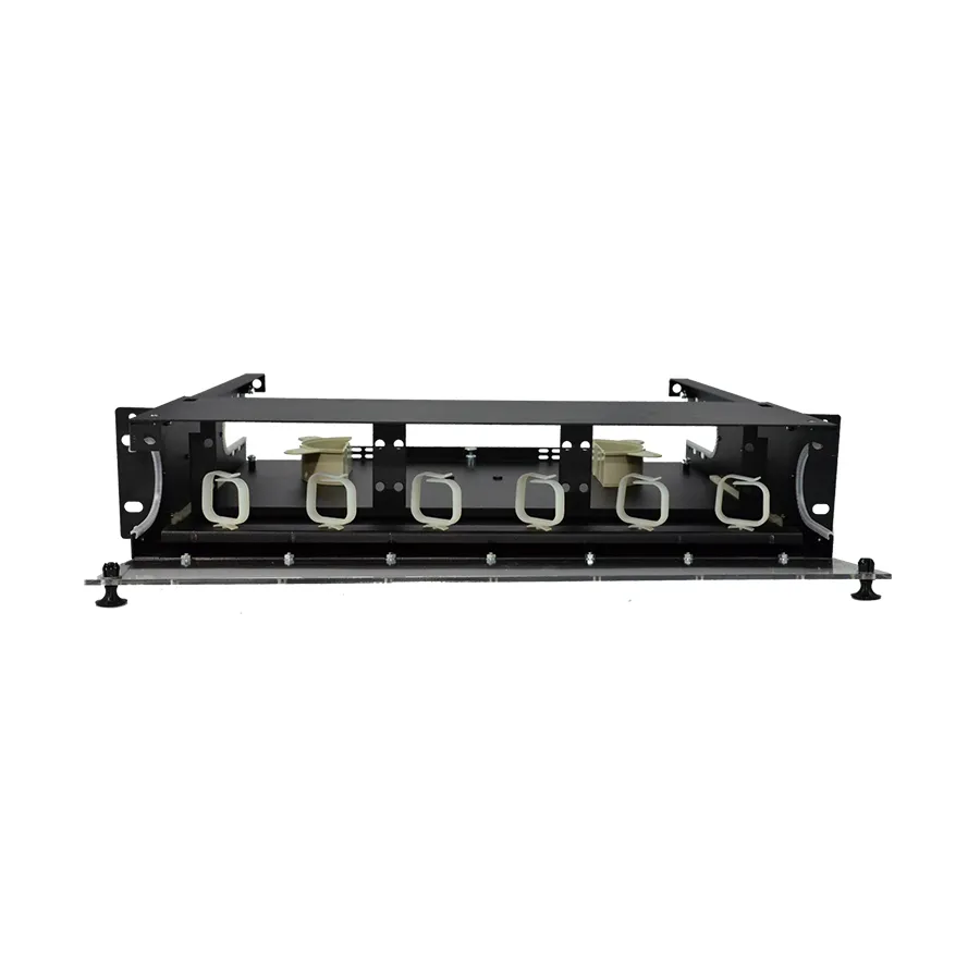 Simply45 F-ENCLGX-2RU6 fiberboks 2RU sort 6 paneler
