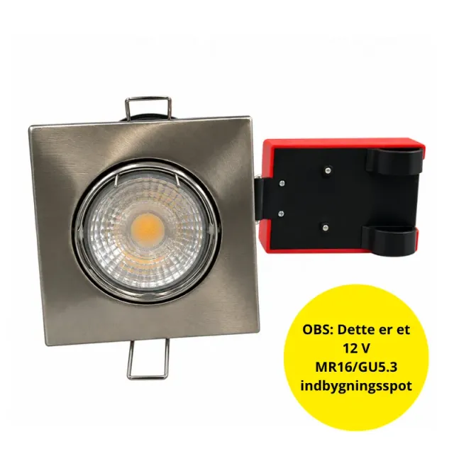 Daxtor Easy 2-Setup indbygningsspot MR16 12V firkantet