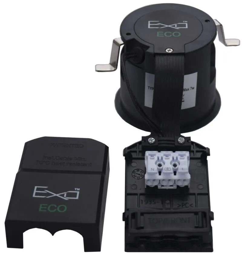 EXO ECO Medium Profile indbygningsspot GU10 hvid Ø88