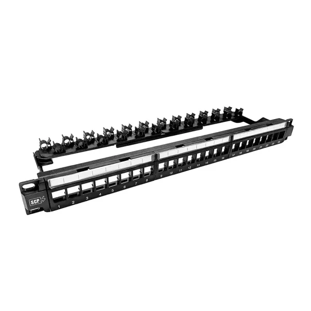 Simply45 324UM patchpanel 24 port 1U sort tomt