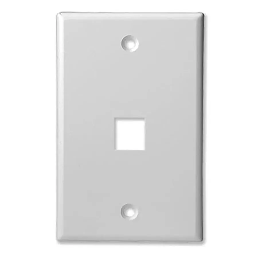 Simply45 301-WT keystone frontplade 1 port hvid 10 stk