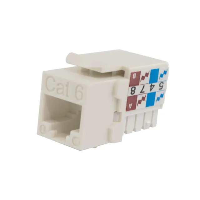 Simply45 CAT6-JACK-WT keystone jack hvid Cat6