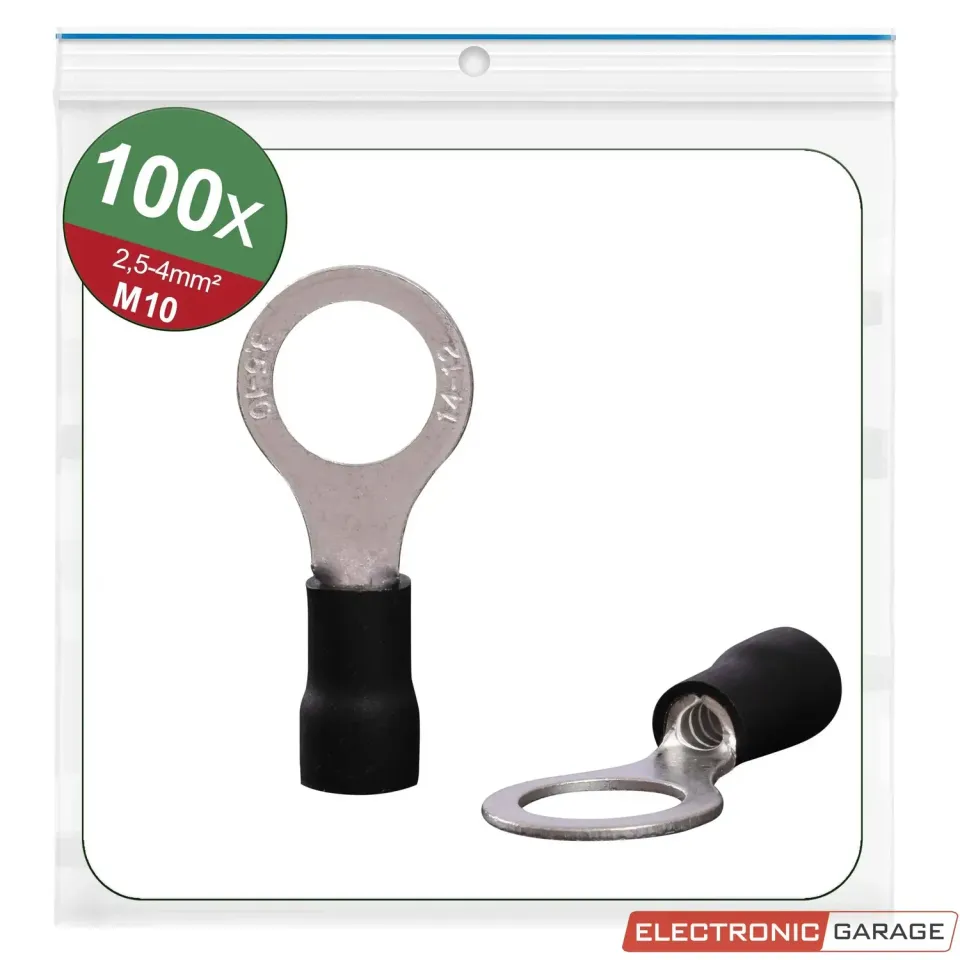 Electronic Garage EG 22C455 ringkabelsko M10 sort 100 stk