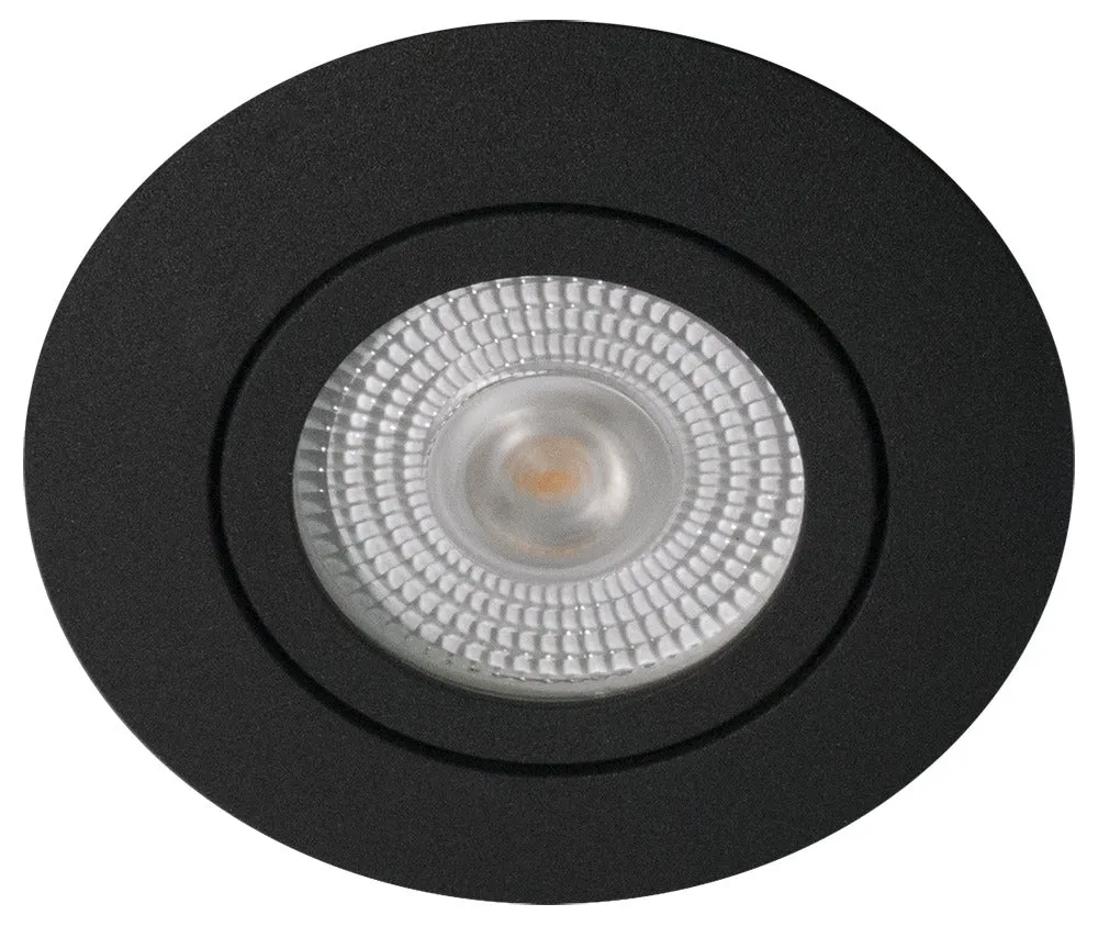 Daxtor EXO 66 G2 indbygningsspot sort GU10 Ø88