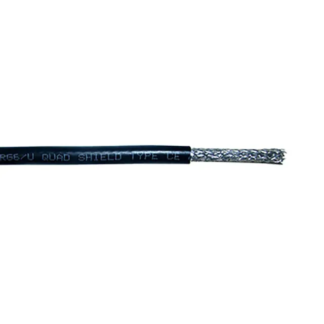Simply45 RG6/UQ-BC-BK-SPL coaxkabel 305m sort