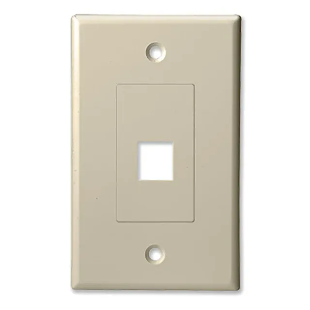 Simply45 201D-AL vægplade decorator almond 1-port 10-pak