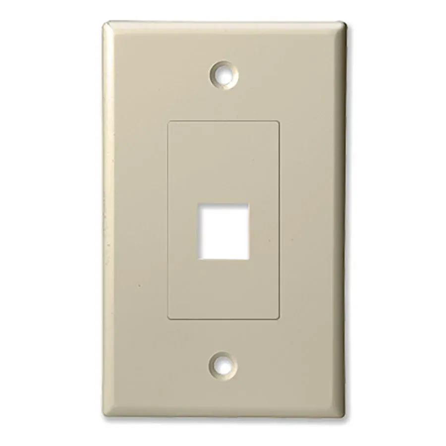 Simply45 201D-AL vægplade decorator almond 1-port 10-pak