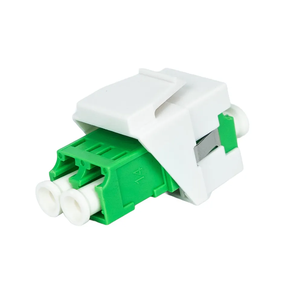 Simply45 LC/APC fiber keystone singlemode hvid