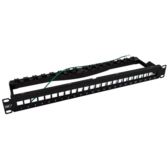 Simply45 324U-6ASH patchpanel 24 port skærmet 1U