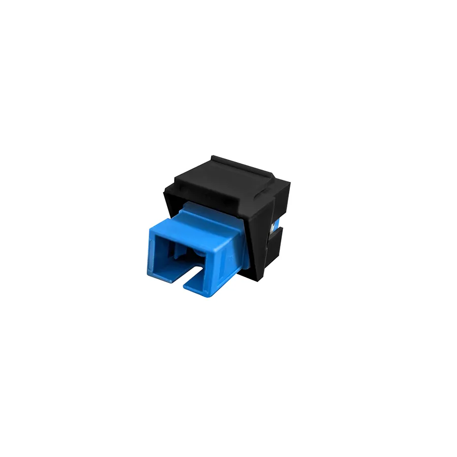 Simply45 F-KJ-SMSCSC-BK fiber keystone SC OS2 sort