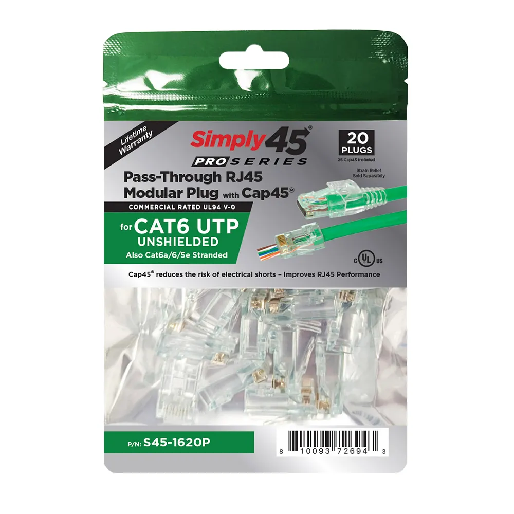 Simply45 Pro Series Cat6 installationskabel hvid 305 m