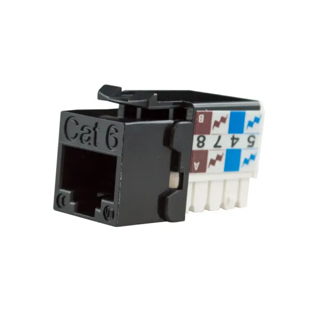 Simply45 CAT6-JACK-BK keystone jack sort 1 stk