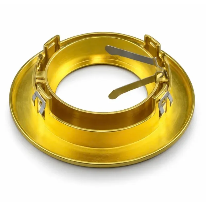 Daxtor Easy 2-Install GU10 downlightfront satin guld