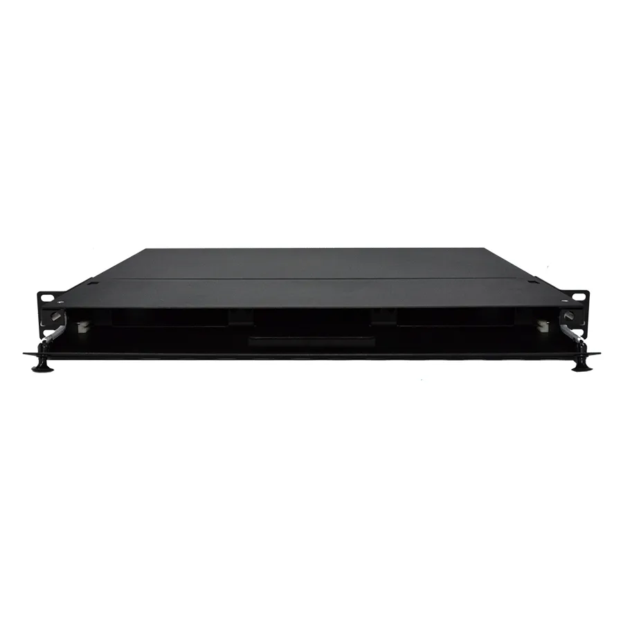 Simply45 F-ENCLGX-1RU3 fiberboks 19" 1U sort