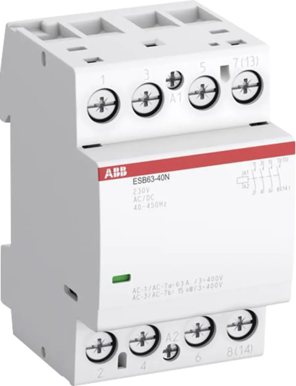 ABB ESB63-40N kontaktor 4-polet 63A 24V