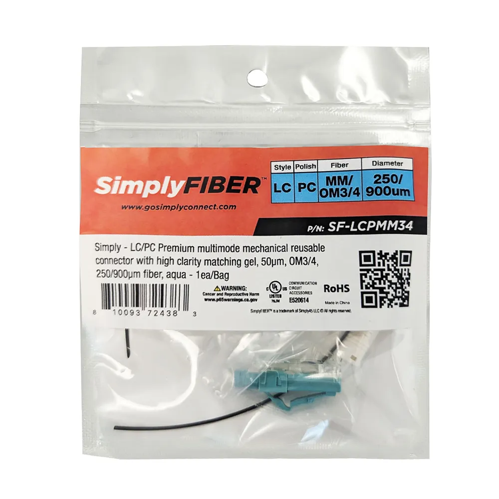 Simply45 LC/PC MM fiberstik aqua 1 stk