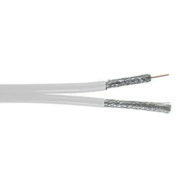 Simply45 RG6/UQ-S-BC-WT koaksialkabel hvid 152m quad