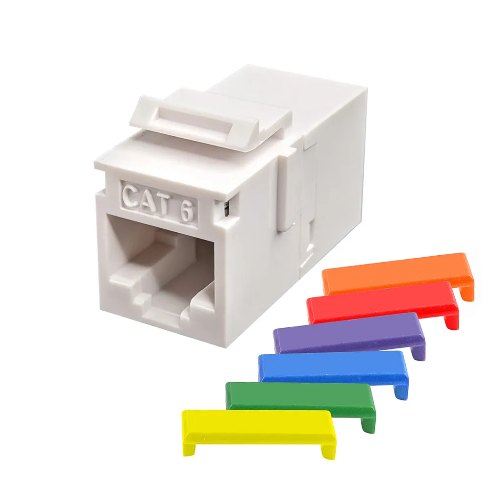 Simply45 Cat6 keystone samlemuffe hvid 25 stk