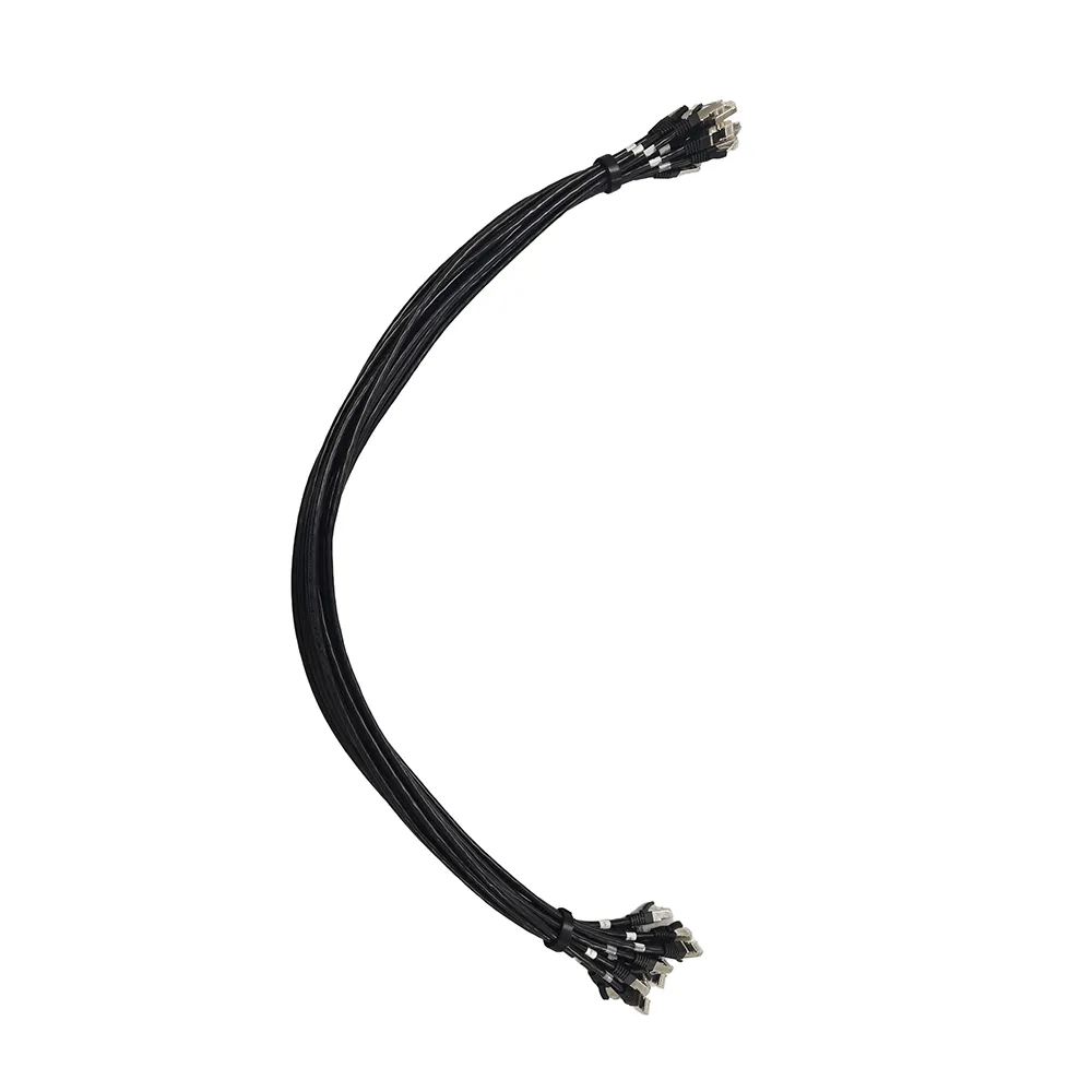 Simply45 C6PCSH-0.5M-BK12 patchkabel Cat6 sort 12 stk