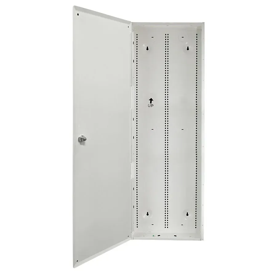 Simply45 HCC-42 teknikskab 42" hvid med låge og lås