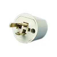 Lampestikprop med jord grå 10A 250V