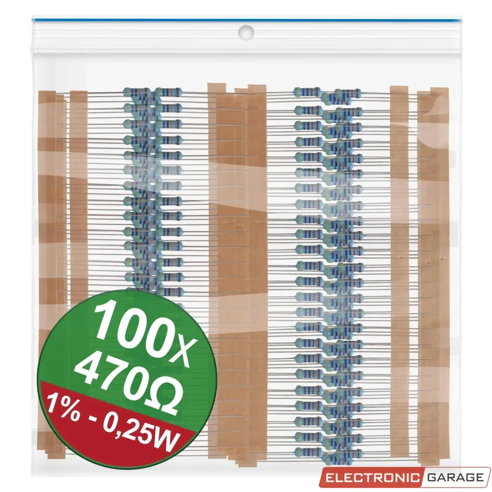 Electronic Garage EG 22P045 modstand 470Ω 0,25W 100 stk