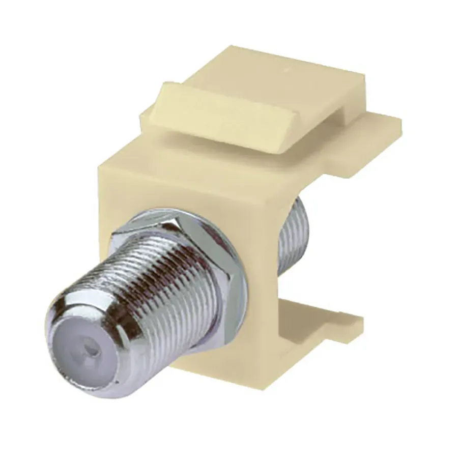 Simply45 209-IV keystone indsats F-stik elfenben