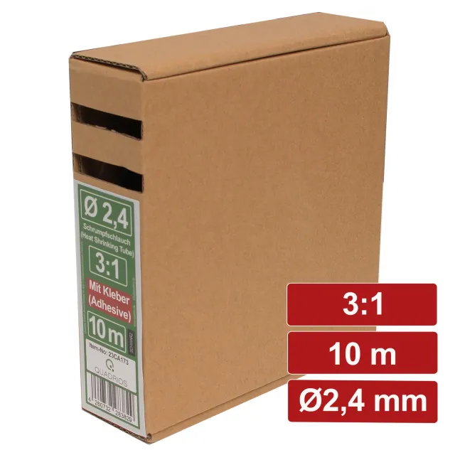 Electronic Garage EG 23CA173 krympeslange 2,4mm 10m sort