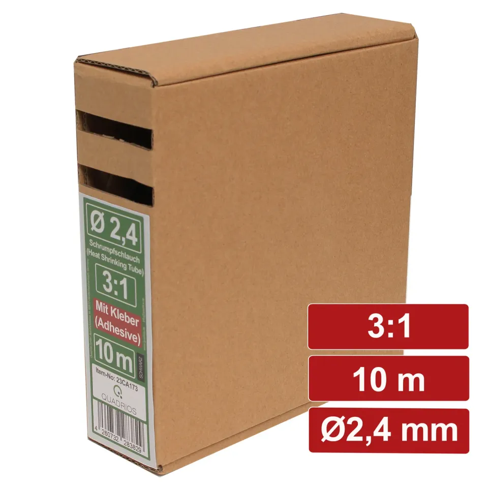 Electronic Garage EG 23CA173 krympeslange 2,4mm 10m sort