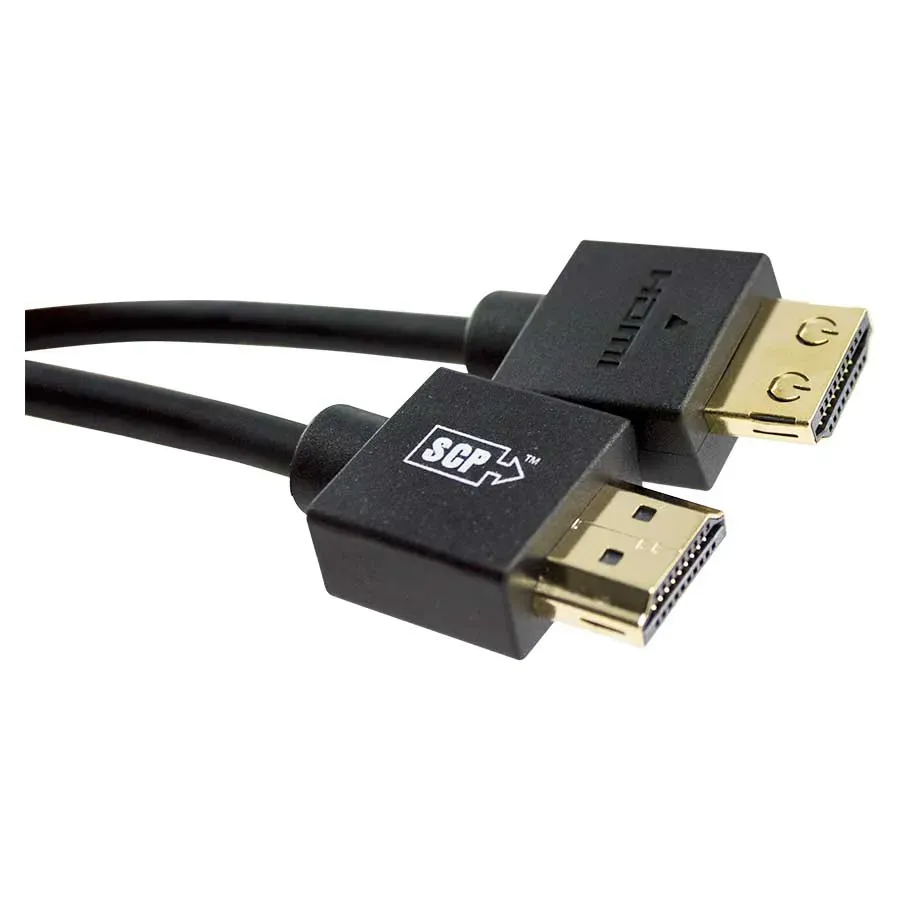 Simply45 991UHD-2.5M HDMI-kabel 2,5 m sort slim 4K